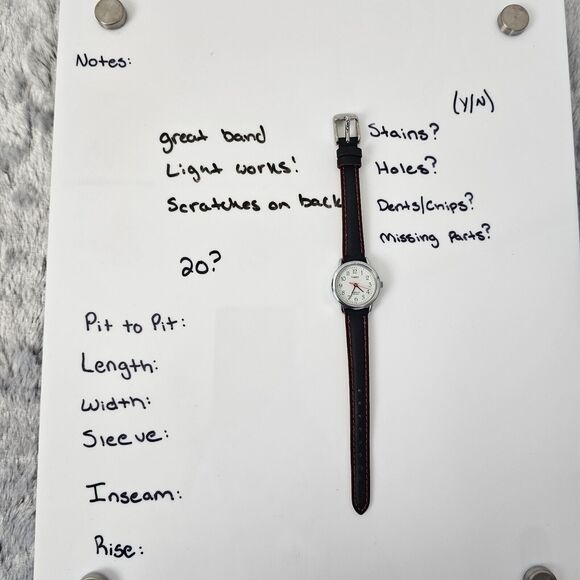 Timex Indiglo Watch Men Silver Stainless Steel WR Black Leather Battery Light 12 - Picture 9 of 9